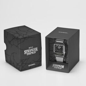 Casio Silver Smartwatch with Stranger Things Design